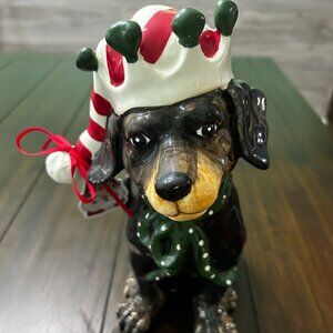 Blue Sky Clayworks Christmas DUSTY Dog Figurine